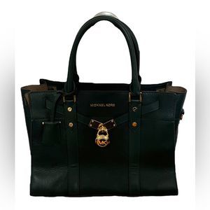 Michael Kors Hamilton Dark Green Satchel